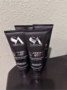 Straight Ahead Caffeine Burst Thickening Shampoo - Black Tubes
